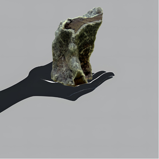 Smoky Grey Amethyst with Metallic Sheen | Uruguay | 1,340 g | 170 x 115 x 135 mm.