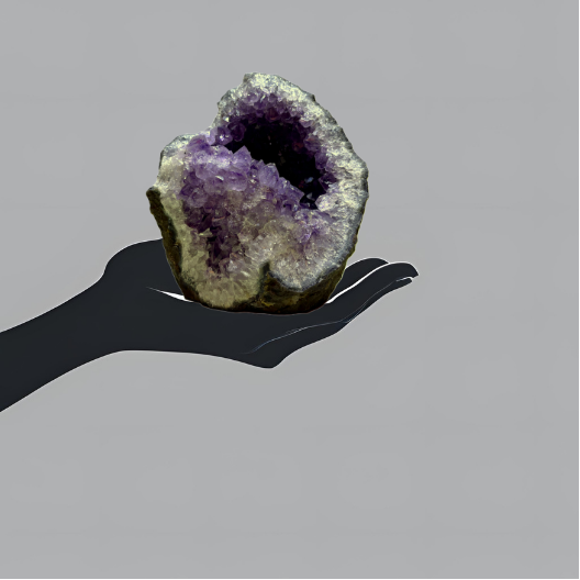 Cascading Deep Purple Amethyst Geode | Brazil | 1,834 g | 150 x 145 x 100 mm.
