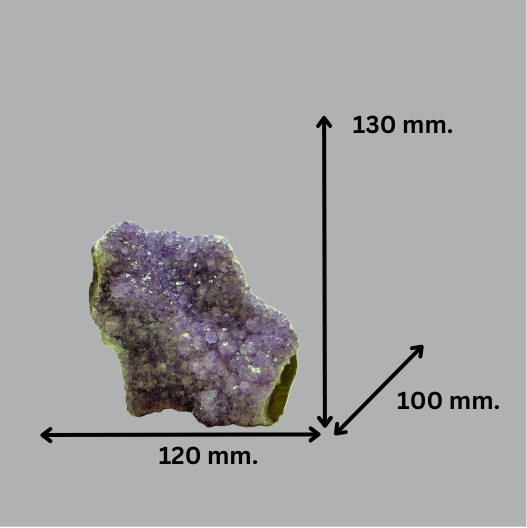 Luminous Violet Amethyst Cluster with Lilac Gradients | Uruguay | 1,442 g | 150 x 120 x 90 mm.