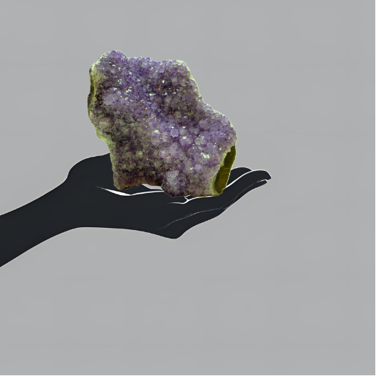 Luminous Violet Amethyst Cluster with Lilac Gradients | Uruguay | 1,442 g | 150 x 120 x 90 mm.