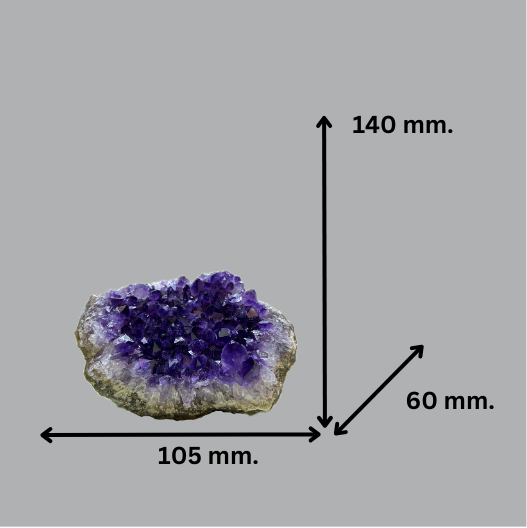 Rich Purple Sharp Point Amethyst Crystal Cluster | Uruguay | 816 g | 75 x 90 x 95 mm.