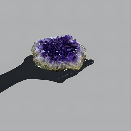 Rich Purple Sharp Point Amethyst Crystal Cluster | Uruguay | 816 g | 75 x 90 x 95 mm.