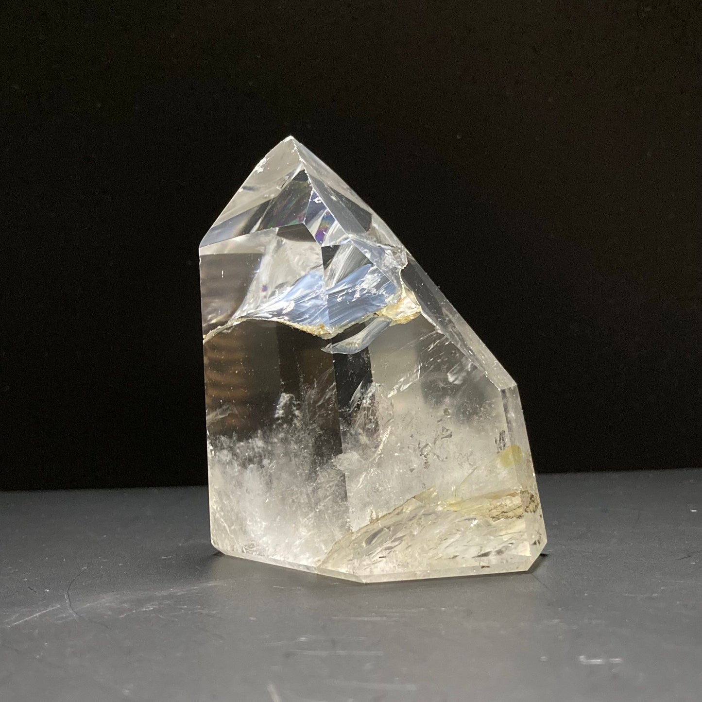 Cristal de cuarzo natural | Cristal arcoíris | Curación con cristales | Decoración del hogar | Piedras preciosas