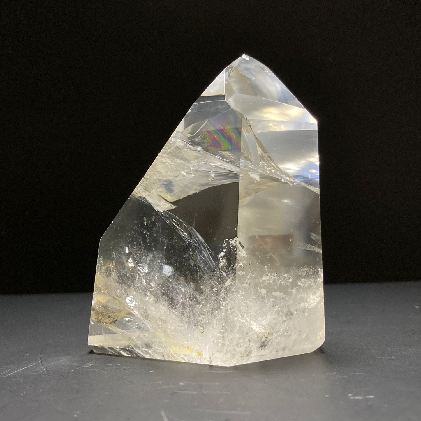 Cristal de cuarzo natural | Cristal arcoíris | Curación con cristales | Decoración del hogar | Piedras preciosas