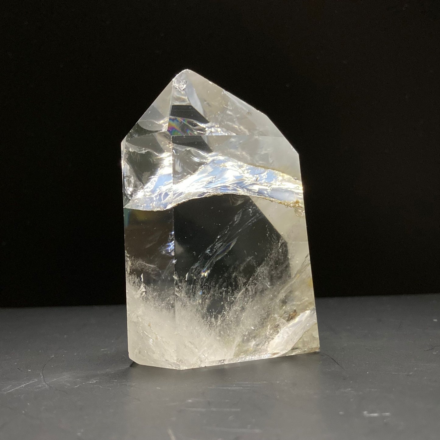 Cristal de cuarzo natural | Cristal arcoíris | Curación con cristales | Decoración del hogar | Piedras preciosas