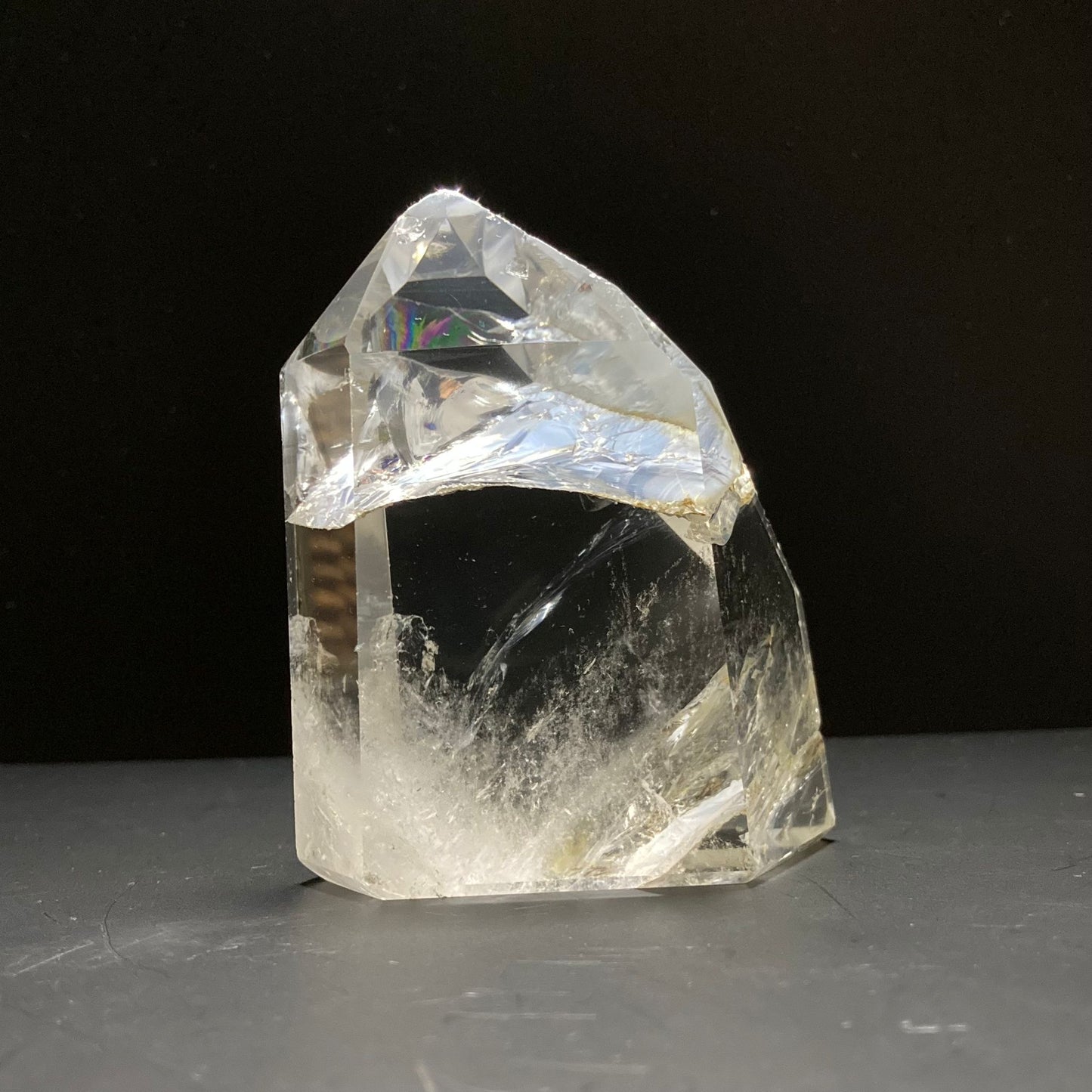 Cristal de cuarzo natural | Cristal arcoíris | Curación con cristales | Decoración del hogar | Piedras preciosas