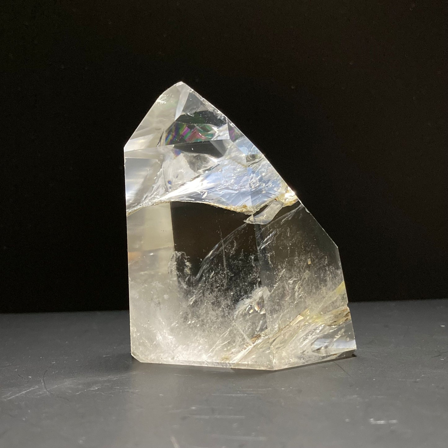 Cristal de cuarzo natural | Cristal arcoíris | Curación con cristales | Decoración del hogar | Piedras preciosas