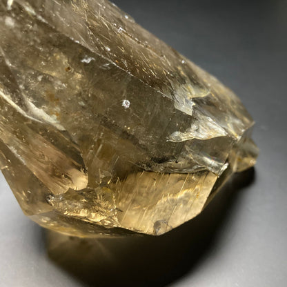 Cristal de cuarzo ahumado gemelo biterminado natural | Cuarzo lemuriano | Cuarzo rutilo | Curación con cristales | Decoración del hogar | Piedra preciosa