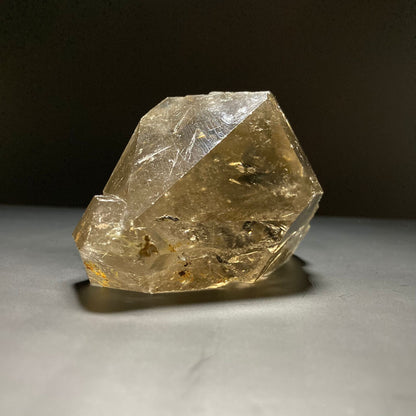 Cristal de cuarzo ahumado gemelo biterminado natural | Cuarzo lemuriano | Cuarzo rutilo | Curación con cristales | Decoración del hogar | Piedra preciosa