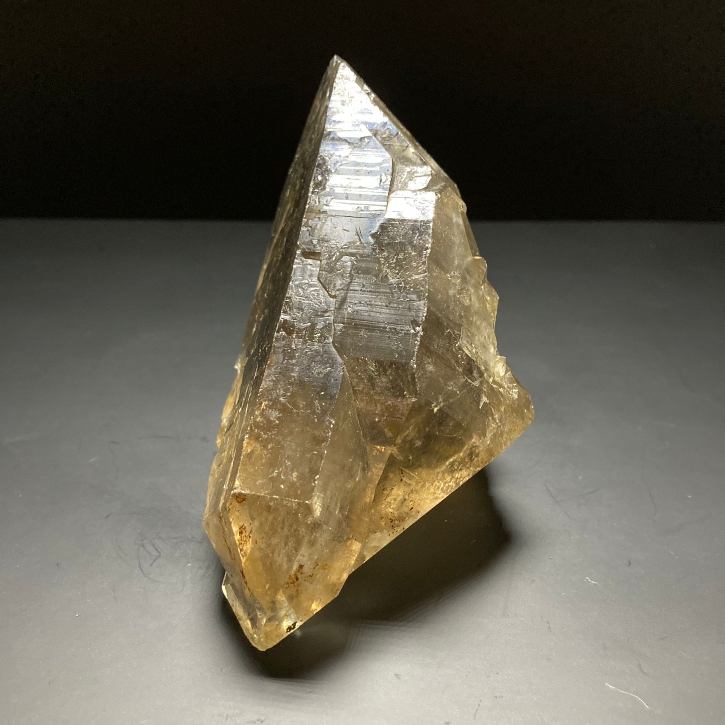 Cristal de cuarzo ahumado gemelo biterminado natural | Cuarzo lemuriano | Cuarzo rutilo | Curación con cristales | Decoración del hogar | Piedra preciosa