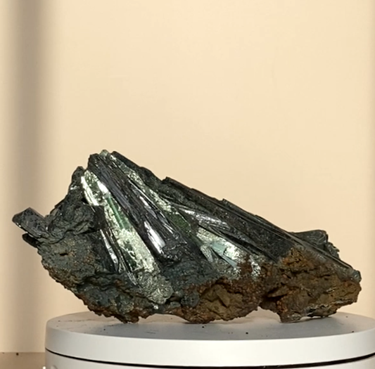 Natural Vivianite Crystal from Brazil (506g)|Vivianite in Matrix | Rare Green Vivianite | Crystal Healing | Home Decor | Gemstone