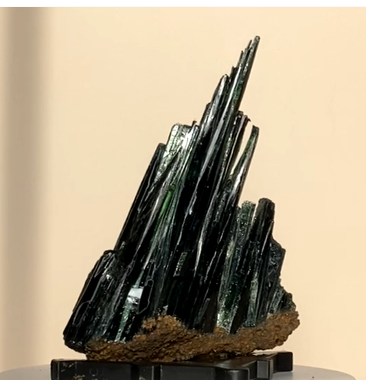 Natural Vivianite Crystal from Brazil (318g) | Rare Green Vivianite | Crystal Healing | Home Decor | Gemstone
