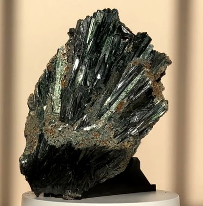 Natural Vivianite Crystal from Brazil (1,088g)|Vivianite in Matrix | Rare Green Vivianite | Crystal Healing | Home Decor | Gemstone