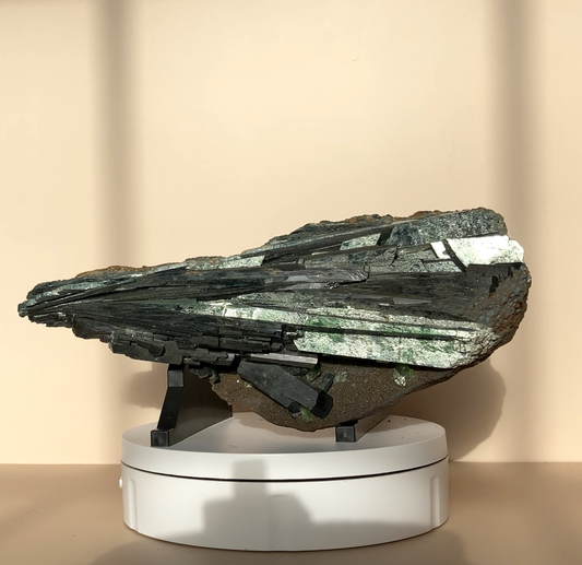 Natural Vivianite Crystal from Brazil (835g)|Vivianite in Matrix | Rare Green Vivianite | Crystal Healing | Home Decor | Gemstone